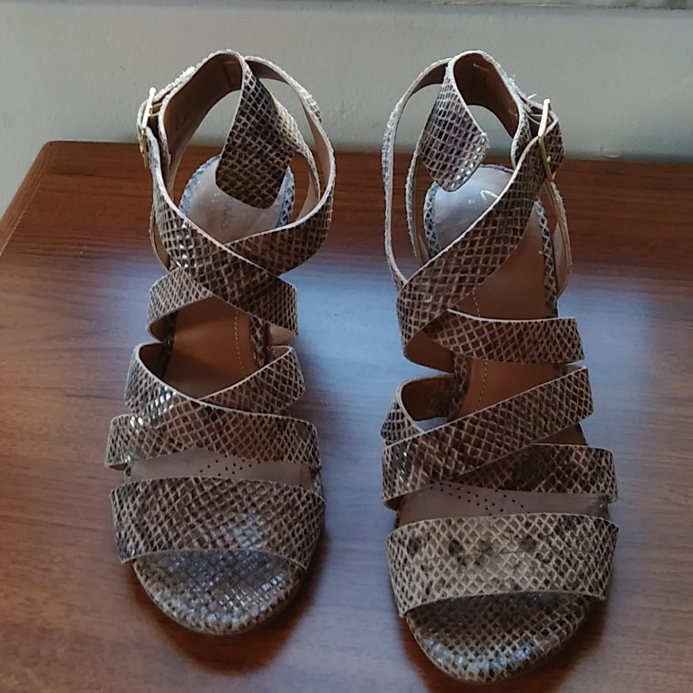 Clarks Leather Strappy Sandals